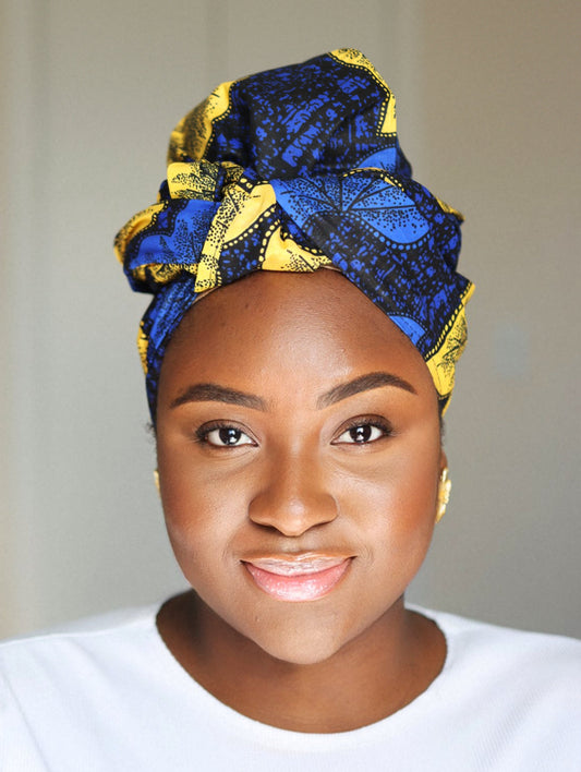 Bluse African Print Headwrap