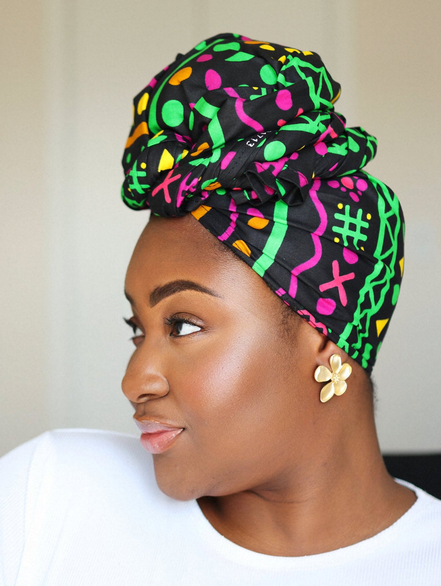 Angel African Print Headwrap